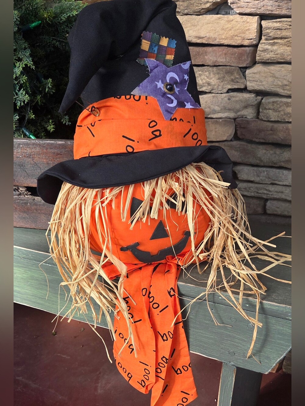 Halloween Pumpkin Scarecrow Door Decor